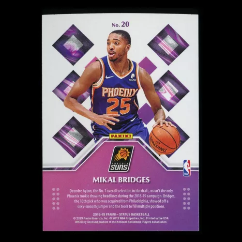 Mikal Bridges RC 2018-19 Status Rookie Credentials Suns