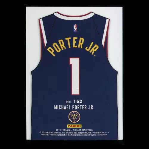 Michael Porter Jr. RC 2018-19 Threads Icon Jersey Rookie Nuggets