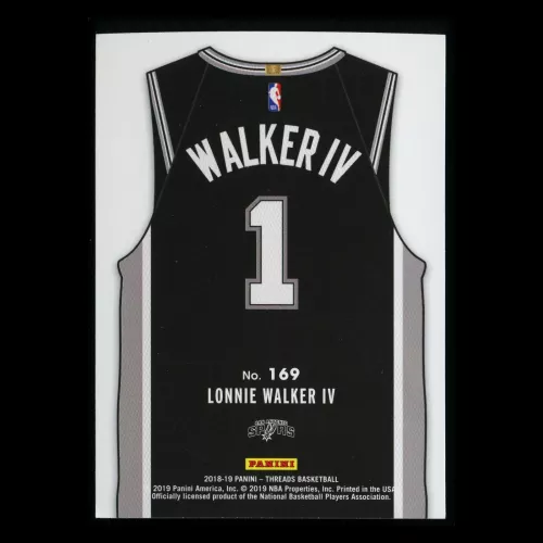 Lonnie Walker IV RC 2018-19 Threads Icon Jersey Rookie Spurs