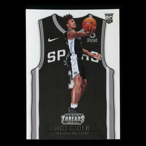 Lonnie Walker IV RC 2018-19 Threads Icon Jersey Rookie Spurs