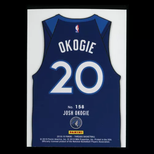 Josh Okogie RC 2018-19 Threads Icon Jersey Rookie Timberwolves