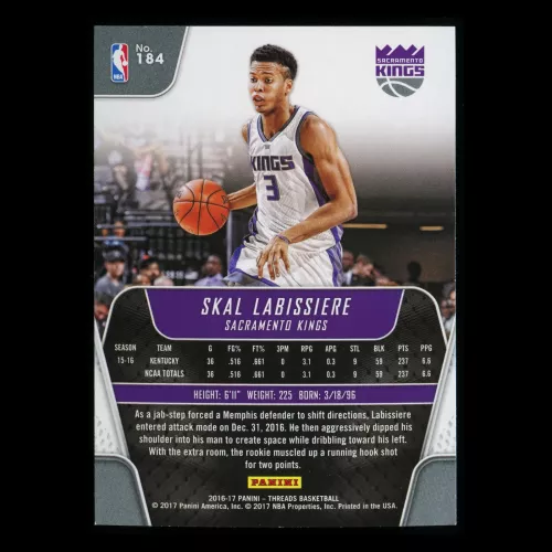 Skal Labissiere RC 2016-17 Threads Rookie Kings