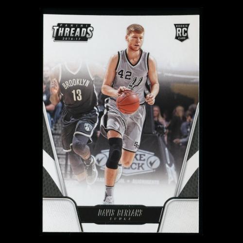 Davis Bertans RC 2016-17 Threads Rookie Spurs