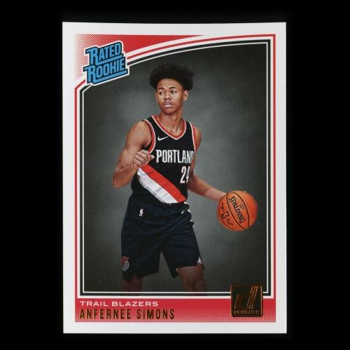 Anfernee Simons RR 2018-19 Donruss Rated Rookie Trail Blazers