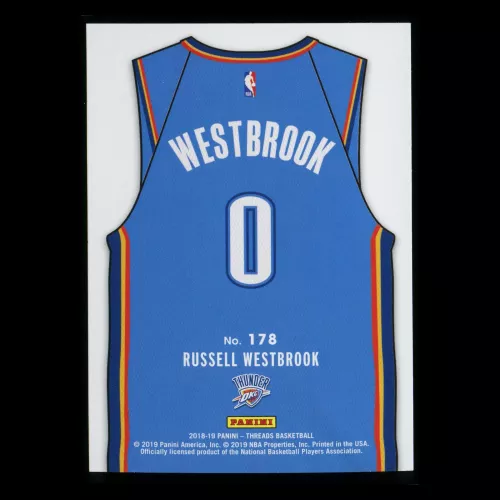 Russell Westbrook 2018-19 Threads Icon Jersey Dazzle Thunder