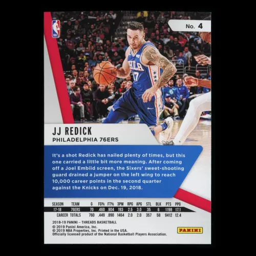 JJ Redick 2018-19 Threads Dazzle 76ers