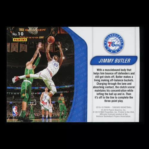 Jimmy Butler 2018-19 Threads In Motion Dazzle 76ers