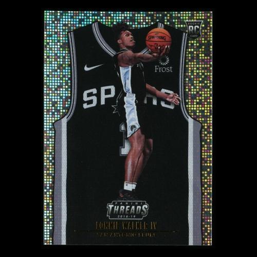 Lonnie Walker IV 2018-19 Threads Icon Jersey Dazzle Spurs