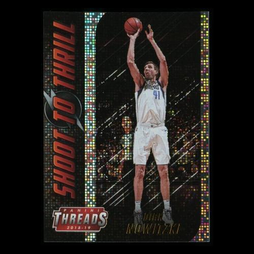 Dirk Nowitzki 2018-19 Threads Shoot to Thrill Dazzle Mavericks