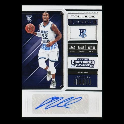 Jared Terrell RC 2018 Contenders Draft Picks College Ticket Rookie Auto Rams/Dnipro