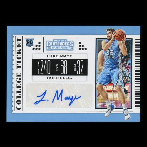 Luke Maye RC 2019-20 Contenders Draft Picks Rookie Auto Tar Heels | Baxi Manresa