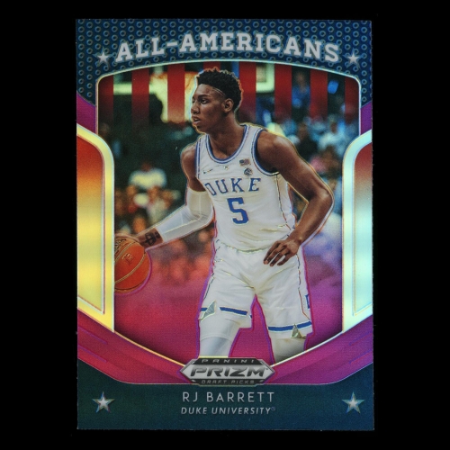 RJ Barrett 2019-20 Prizm Draft Picks All-Americans Purple Blue Devils | Knicks