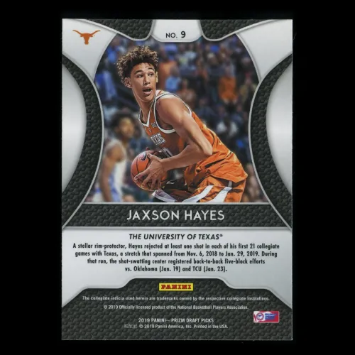 Jaxson Hayes RC 2019-20 Prizm Draft Picks Rookie Longhorns | Pelicans