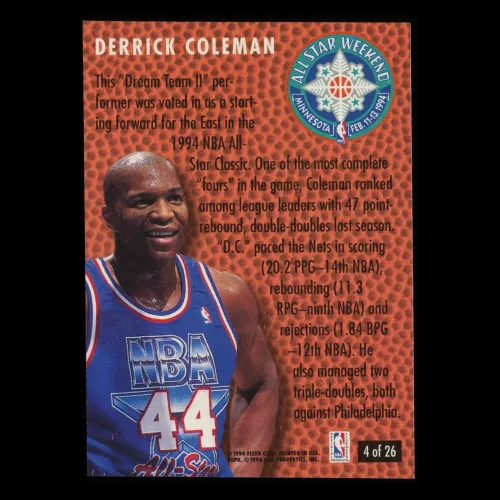 Derrick Coleman 1994-95 Fleer Minnesota All-Star Weekend Nets