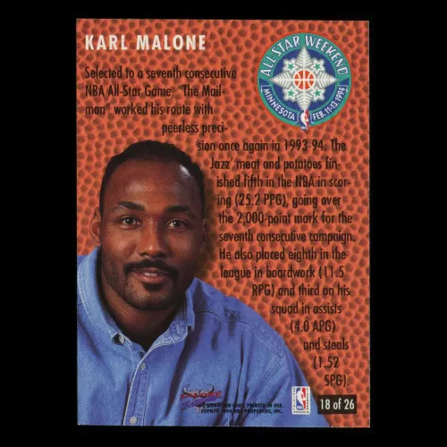 Karl Malone 1994-95 Fleer Minnesota All-Star Weekend Jazz