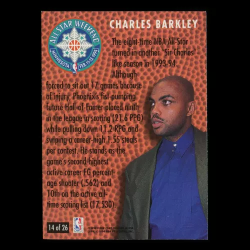 Charles Barkley 1994-95 Fleer Minnesota All-Star Weekend Suns