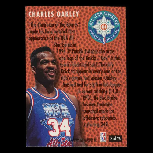 Charles Oakley 1994-95 Fleer Minnesota All-Star Weekend Knicks