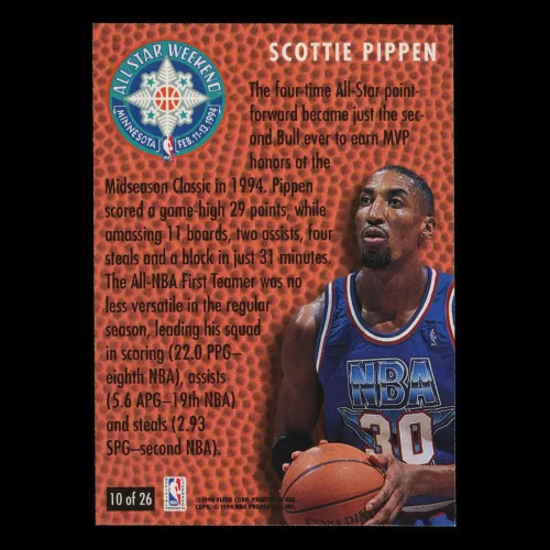 Scottie Pippen 1994-95 Fleer Minnesota All-Star Weekend Bulls