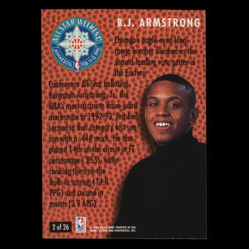 B.J. Armstrong 1994-95 Fleer Minnesota All-Star Weekend Bulls