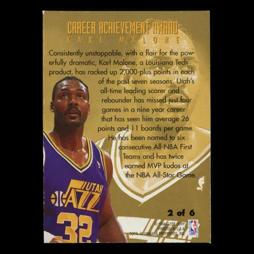 Karl Malone 1994-95 Fleer Career Achievement Jazz
