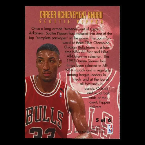 Scottie Pippen 1994-95 Fleer Career Achievement Bull