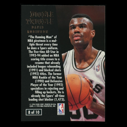 David Robinson 1994-95 Ultra Double Trouble Spurs