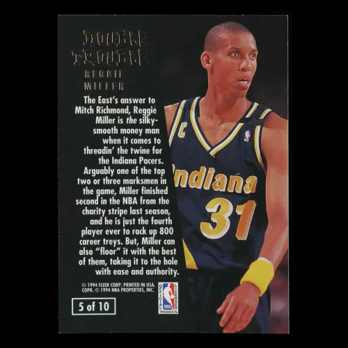 Reggie Miller 1994-95 Ultra Double Trouble Pacers