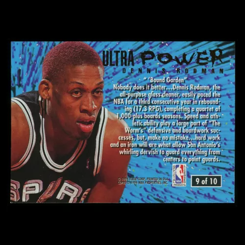 Dennis Rodman 1994-95 Ultra Power Spurs