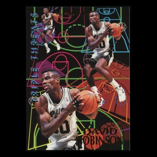David Robinson 1994-95 Fleer Triple Threats Spurs