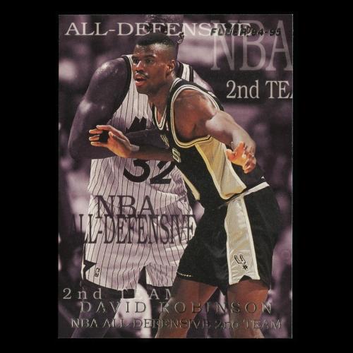 David Robinson 1994-95 Fleer NBA All-Defensive 2nd Team Spurs