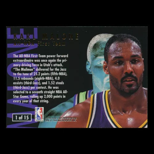Karl Malone 1994-95 Ultra All-NBA First Team Jazz