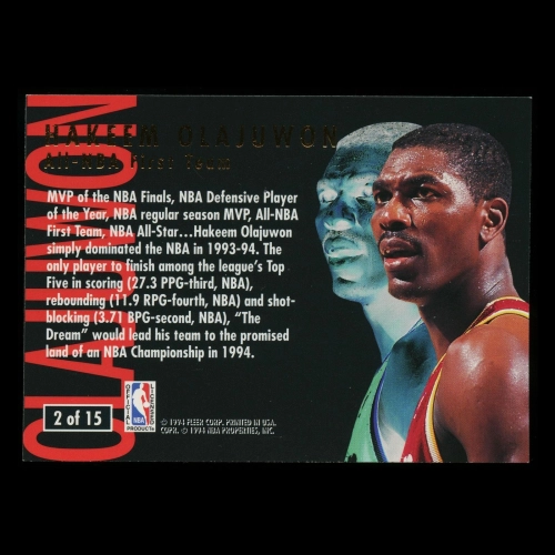 Hakeem Olajuwon 1994-95 Ultra All-NBA First Team Rockets