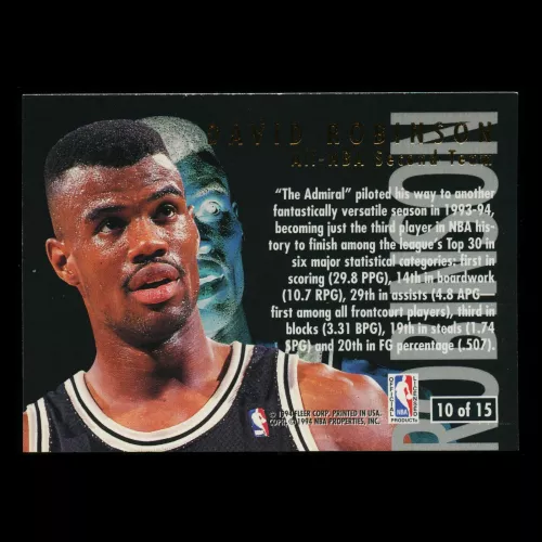 David Robinson 1994-95 Ultra All-NBA Second Team Spurs