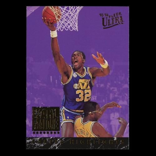 Karl Malone 1993-94 Ultra Career Highlights Jazz
