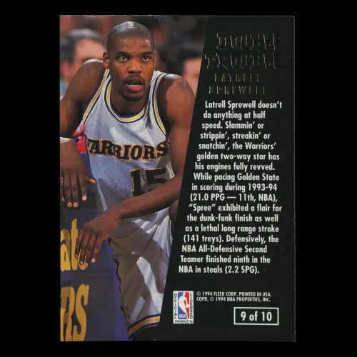 Latrell Sprewell 1994-95 Ultra Double Trouble Warriors