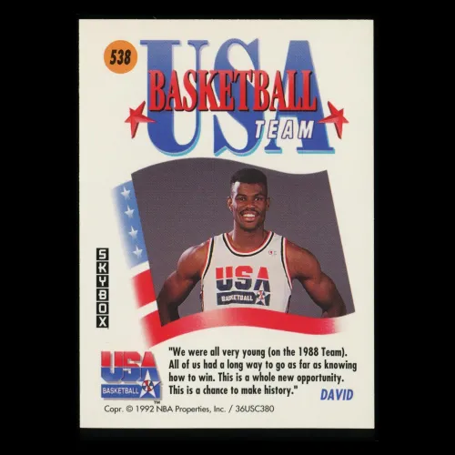 David Robinson 1991-92 Skybox Barcelona Team USA