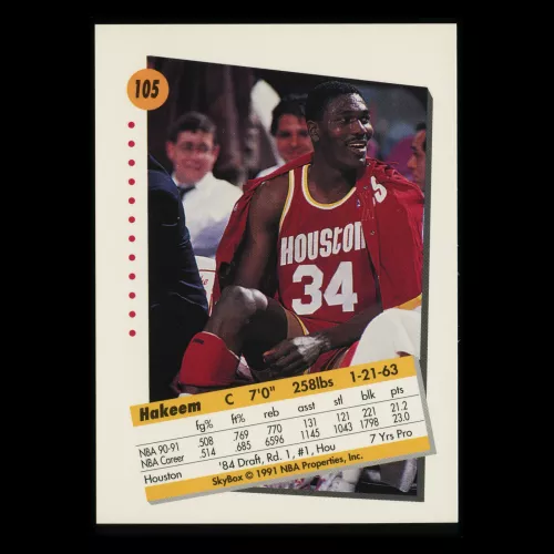 Hakeem Olajuwon 1991-92 Skybox Rockets