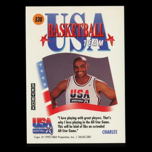 Charles Barkley 1991-92 Skybox Barcelona Team USA 