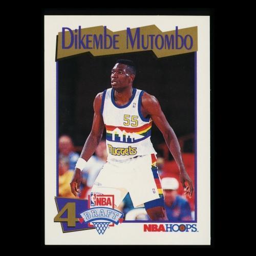 Dikembe Mutombo RC 1991-92 Hoops Rookie Nuggets