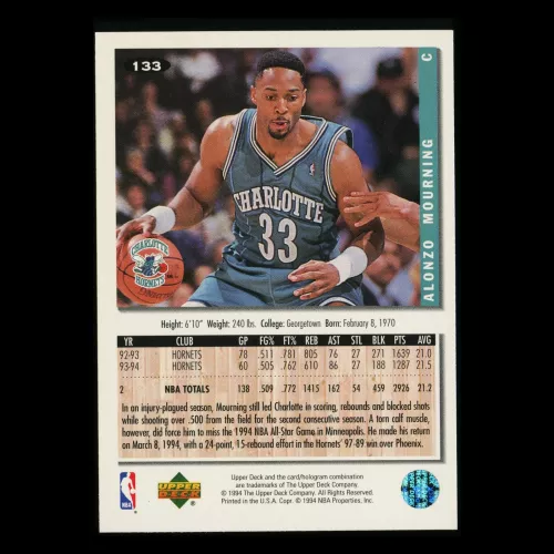 Alonzo Mourning 1994-95 UD Collector's Choice Hornets