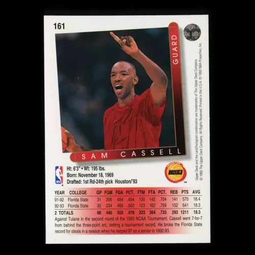 Sam Cassell 1993-94 Upper Deck Rookie Rockets