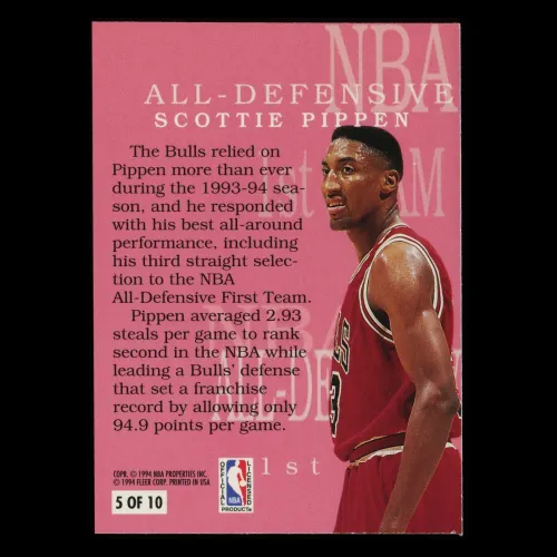 Scottie Pippen 1994-95 Fleer All-Defensive Bulls