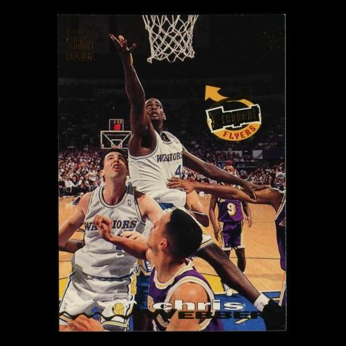 Chris Webber 1993-94 Topps Stadium Club Frequent Flyers Warriors