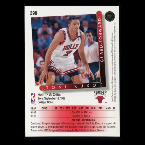 Toni Kukoc 1993-94 Upper Deck Bulls