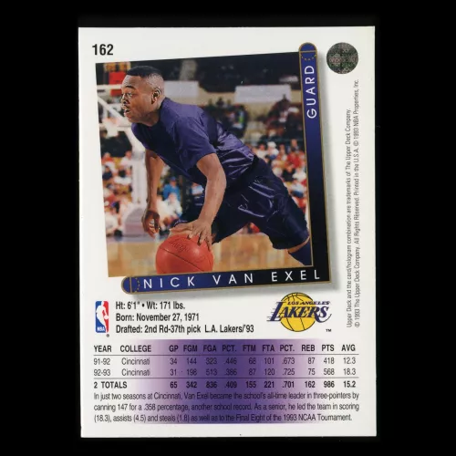 Nick Van Exel 1993-94 Upper Deck Rookie Lakers