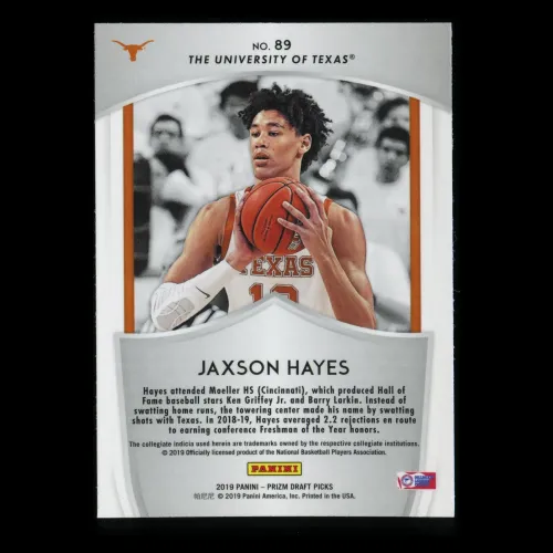Jaxson Hayes RC 2019-20 Prizm Draft Picks Crusade Rookie Longhorns | Pelicans