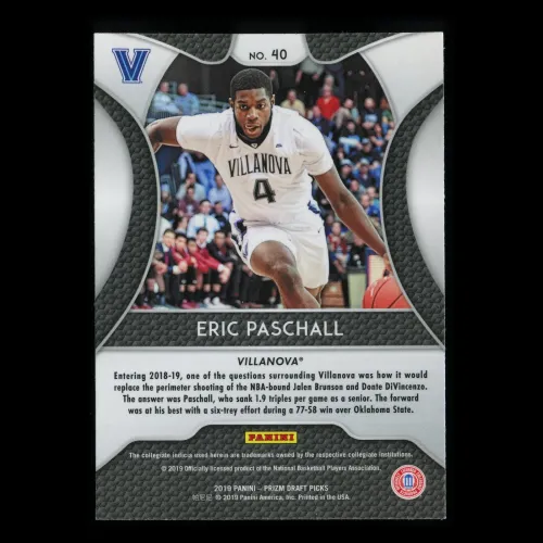 Eric Paschall RC 2019-20 Prizm Draft Picks Rookie Wildcats | Warriors
