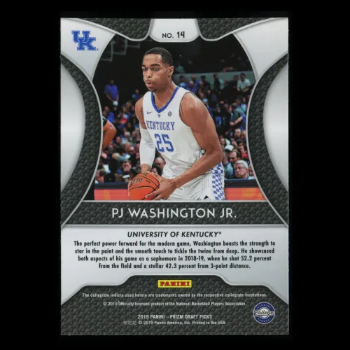 PJ Washington RC 2019-20 Prizm Draft Picks Rookie Wildcats | Hornets