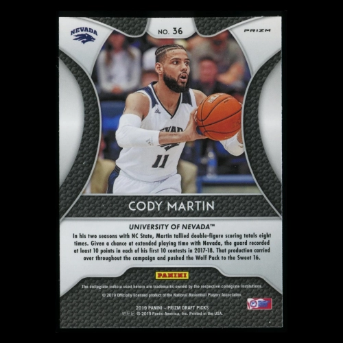 Cody Martin RC 2019-20 Prizm Draft Picks Blue Rookie Wolf Pack | Hornets
