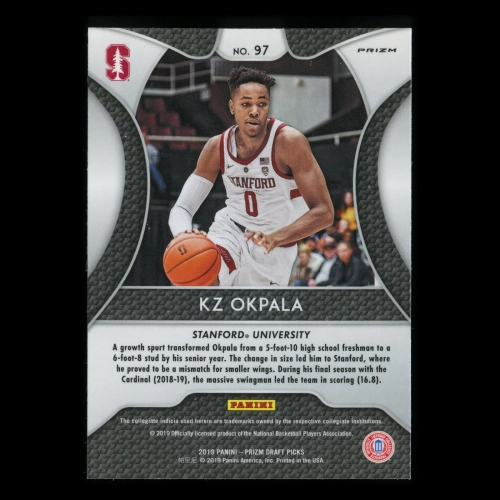KZ Okpala RC 2019-20 Prizm Draft Picks Blue Rookie Cardinal | Heat